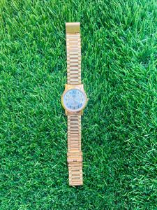 Titan Gold-Tone Classic Watch