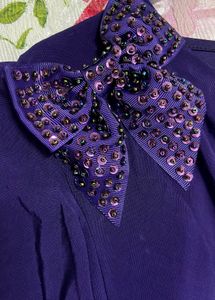 Madame Party Top With Bow