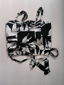 Floral Print Tie Top Padded