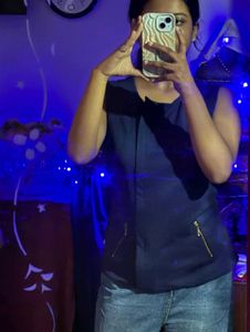 Navy Sleeveless Top - United Colors of Benetton