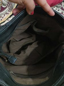 Stylish Black Studded Handbag