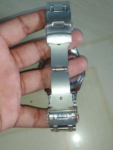 Longbo Men Sliver Metallic Watch