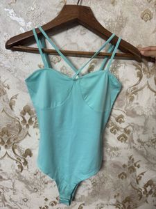 Cute Blue Straps Bodysuit