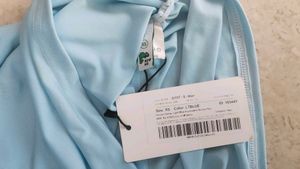 Asymmetric Chic Blue One-Shoulder Top