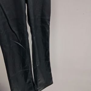 Flared Skinny Leather Pants