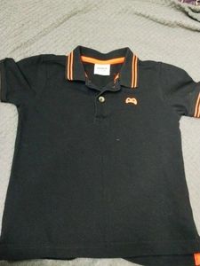 Boy's Black Polo T-Shirt