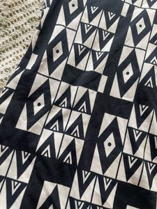 Asymmetrical Print Bodycon Dress