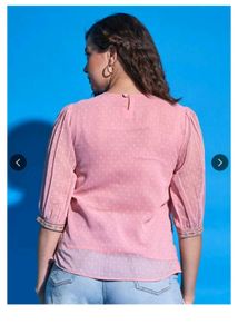 Dressberry Embroidered Pink Top