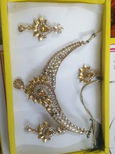 Gold-toned Necklace &amp; Earring Set