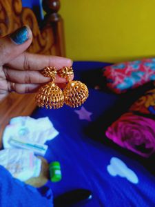 One Gram gold jhumka big size