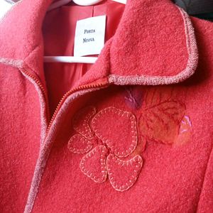 Coral Wool Blend Jacket