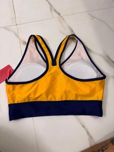 Master Denim Yellow Sports Bra