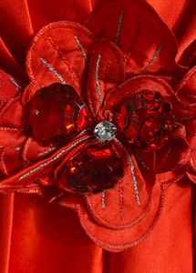 Red carpet, heavy gown