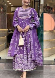 Purple Kurta Set