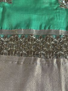Unsitched Green Kurta Set