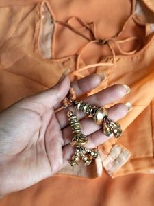 Elegant Orange Saree
