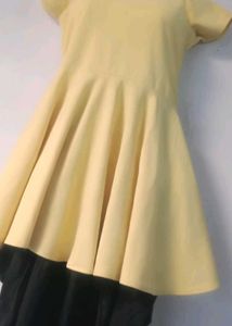 Yellow Fit & Flare Dress