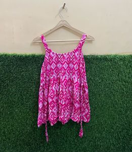 ELEGANT PINK SHORT KURTI TOP FOR WOMEN AND GIRLS