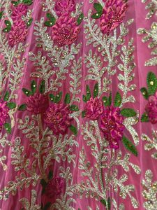 Gorgeous Pink Floral Embroidered Lehenga