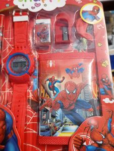 Spiderman Watch  And Study Set