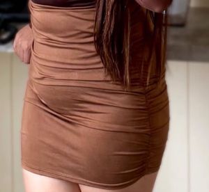 Brown Mini Skirt