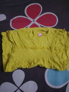 Girls' Yellow Casual Dress