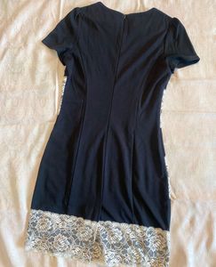 Black Dress with Lace Detail