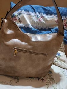 Taupe Hobo Bag