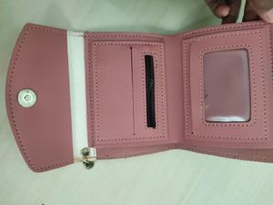 Pink Fold Purse