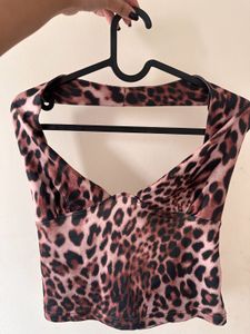 Leopard Print Halter Top