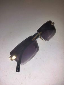 Rimless Rectangle Sunglasses
