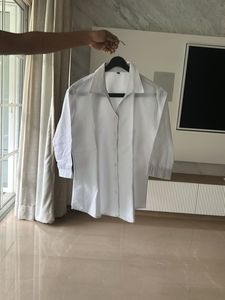 Classic White shirt with 3/4th  sleeve
