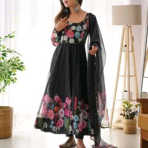 Floral Anarkali Kurta Set