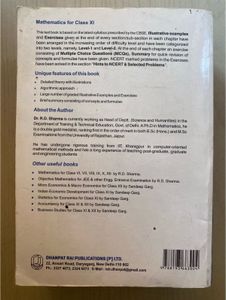 Mathematics for Class XI Textbook