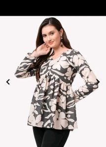 Floral Print Long Sleeve Top