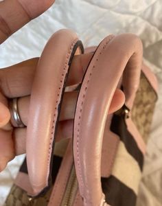 Auth Gucci Beige Canvas And Leather Web Boston Bag
