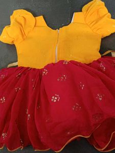 Yellow Red Frock
