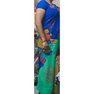 Blue & Green , Red & Yellow Sarees