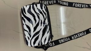 Zebra Print Crossbody Bag