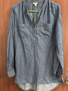 Chambray Tunic Blouse