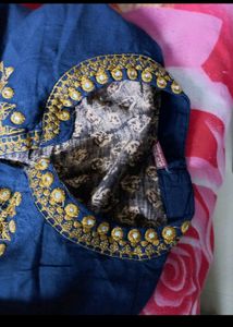 Embroidery Design Kurti With Mirror Work Finishing