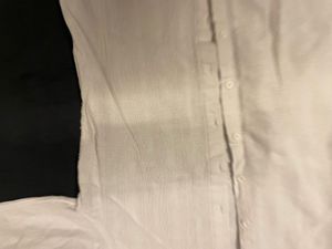 White Textured Casual Shirt