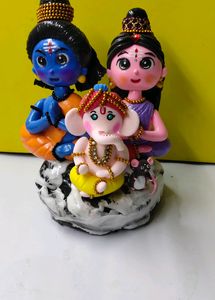 Shiv Parvati And Ganesh Ji