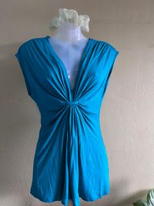 Blue Vintage Knot Top🎀