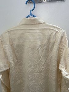 Beige Silk Partywear shirt
