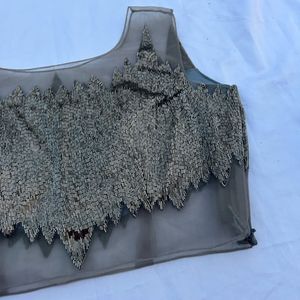 havey embellished padded Top