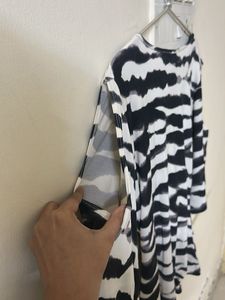 Chic Zebra Print Wrap Top