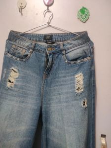 High Waist Denim Blue Jeans