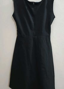 Elegant Black Fit And Flare Dress
