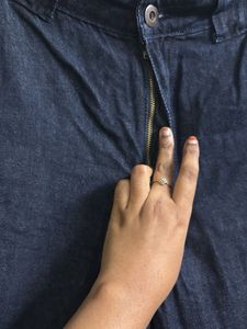 Wide Leg Denim Pants High Waist